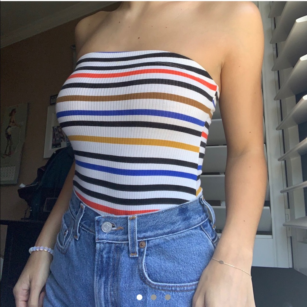 Urban Outfitters Stripped Bodysuit